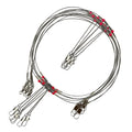 Stainless Steel Fishing Rigs Wire Leader Rope Line Swivel String Hooks Balance Bracket Fishing Tackle Accessories