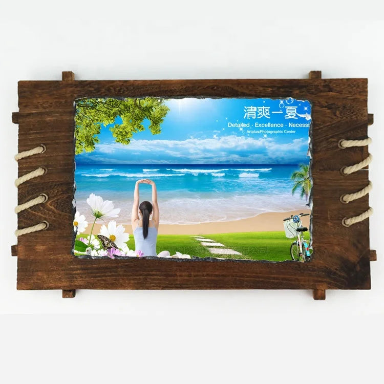18*26 CM DIY Sublimation Blanks Rock Photo Custom Rock Slate Photo