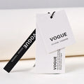 Cheap Custom Design Printing Name Logo Custom Paper Hang Tags with String Rope for Clothing