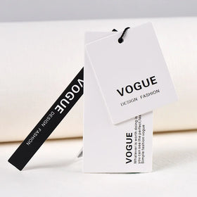 Cheap Custom Design Printing Name Logo Custom Paper Hang Tags with String Rope for Clothing