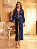 Kaftan Dubai Solid Color Kaftan Moroccan Simple Arab Kaftan