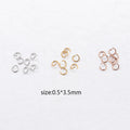 Sland Wholesale Small Silver Jump Rings DIY Stainless Steel Shiny Surface Open Split Rings Custom Jewelry Findings Components