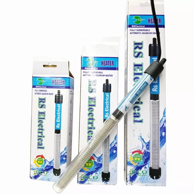 RS 25/30W/50/100/150/200/300W Glass Aquarium Heaters Ornamental Fish Tropical Marine Aquarium Temperature Adjustment