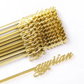 Laser Gold Mirror Acrylic Drink Stirrers  a Beautiful Accessory to Any Weddings Events Parties.