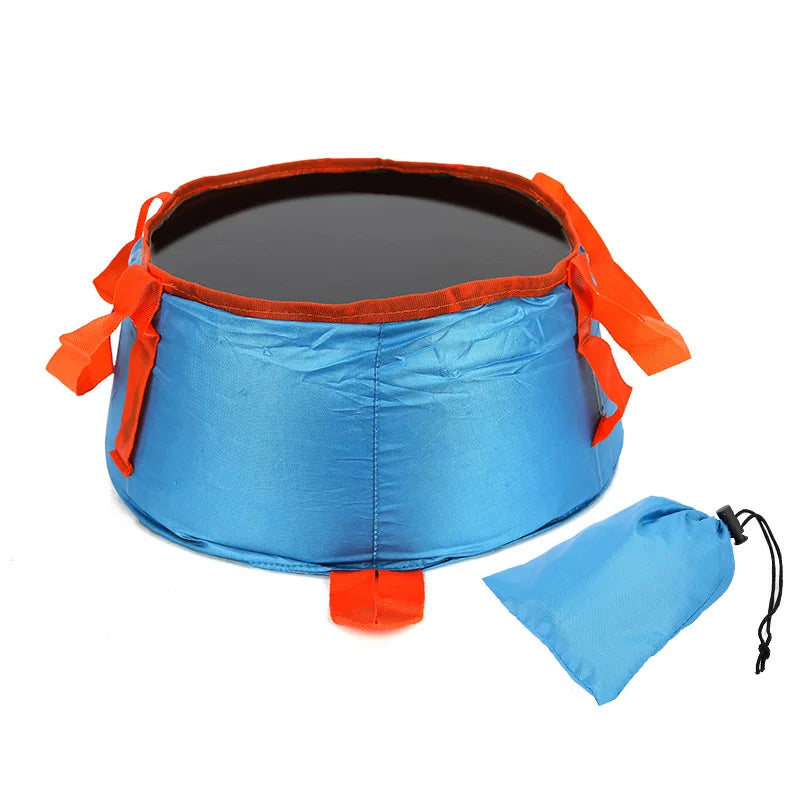 Outdoor Camping Tool Round Foldable Waterproof Basin Durable Foldable Buckets for Camping Reusable Outdoor Water Bucket