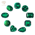 Ready to Ship Loose  Lab Zambian Emerald Stone Fancy Shape Synthetic Hydrothermal Lab Created Grown Gemstones for Jewelry Making
