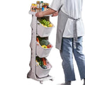 Bathroom Kitchen Living Room Narrow Gap Storage Rack PP Material Clip-On Shelves for Toilets Refrigerator Trolley Food Dirty