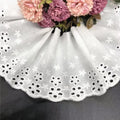 Fashion White Eyelet Cotton Lace Trim White Crochet for Clothing LT2319B
