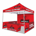 Custom 10x10ft Aluminum Frame Waterproof Fire Retardant Advertising Tent Heavy Duty Outdoor Canopy for Branding Events Trade MegaBDM