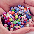 Stainless Steel & Colorful Acrylic Body Piercing Jewelry Sexy Belly Navel Barbell Ring with Curved Button for Weddings