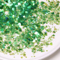Kawaii Colorful Heart and Star Mixed Iridescent Glitter Valentines Day Sequins Resin Supplies Nail Art Slime Supplies