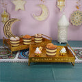 Best Selling Y&L Unique Metal Serving Tray for Ramadan Decorations and Parties Elegant Tableware with Customized Logo