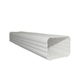 Black Brown Color Lightweight Eco-Friendly Plastic Rain Gutter for Roof Water Drainage Anti-UV Anti-fade 5.2inch K-style Square