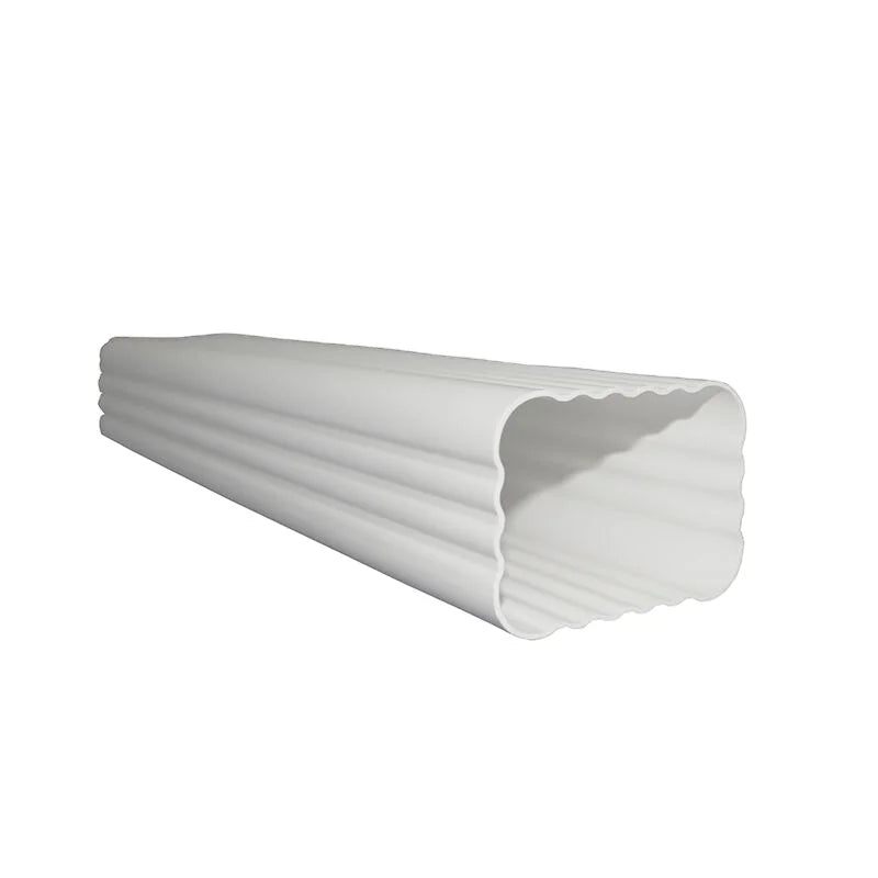 Black Brown Color Lightweight Eco-Friendly Plastic Rain Gutter for Roof Water Drainage Anti-UV Anti-fade 5.2inch K-style Square