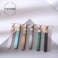 Wholesale Natural Gems Charms Pendant Jewelry Making Women Gold Plated Nature Stone Pendants for Jewelry Making