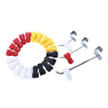 Hookei 500 Pcs Plastic Red Security Lock Peg Hook Stop Lock for Prevent the Sweep Theft of Displayed Products on Wire Peg