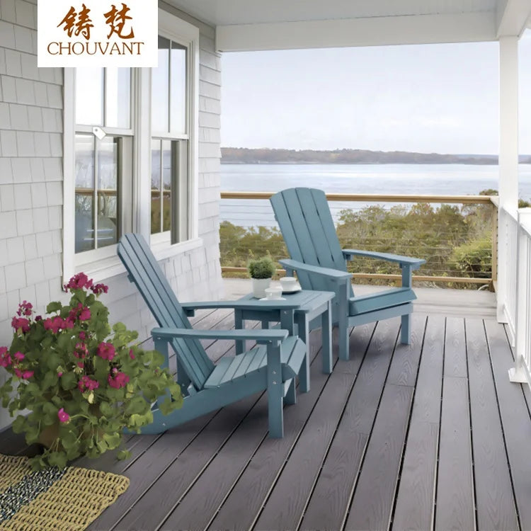 Outdoor Furniture Plastic Wood Modern Foldable Single Chair for Hotel & School Use Garden Knocked Down Packing