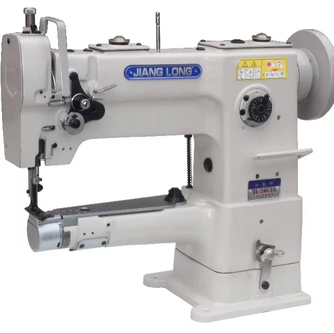 246-2A Leather Bag Handbag Heavy Duty Cylinder Arm Industrial Sewing Machine with Small Diameter and High Head