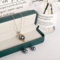 Wholesale Trendy Hawaiian Jewelry Set Locket Pendant Necklace Earrings 18K Gold Plated Shell Pearl Set for Women Ladies