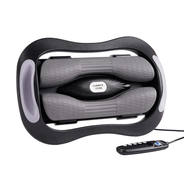 Lumbar Spine Massager Lumbar Traction Multifunctional Inflatable Hot Compress Vibration Air Pressure Waist Massager