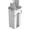 Professional Self-Cleaning Plastic Basket Mop Bucket Self-Wringer Washable Microfiber Cloth Pads Swivel Steel Handle High