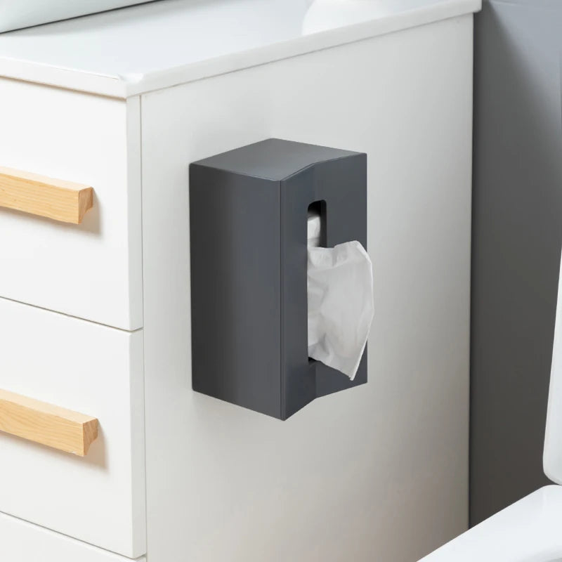 Wall-mounted Waterproof Paper Box Plastic Novelty Toilet Kitchen Tissue Box Holder