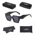 2024 New Fashion Cat-eye Wide Mirror Leg Sunglasses Female Sense Ins Foreign Trade Wholesale Sunglasses UV Protection for Women