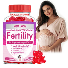 OEM Probiotics Gummy Food Supplements Energy Performance Folate Mulitvitamin Probiotics Fertility Support Gummies