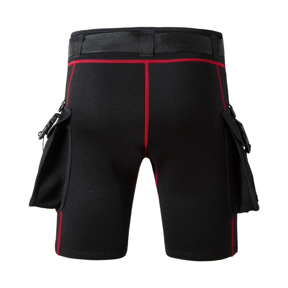 Sinodiving Custom Men Neoprene Wetsuit Tech Diving Shorts Surf Shorts with Tool Pocket OEM Technical 3mm Short Dive