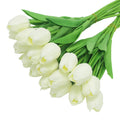 10PCS Tulips Artificial Flower Real Touch Artificial Bouquet Flower for Wedding Decoration
