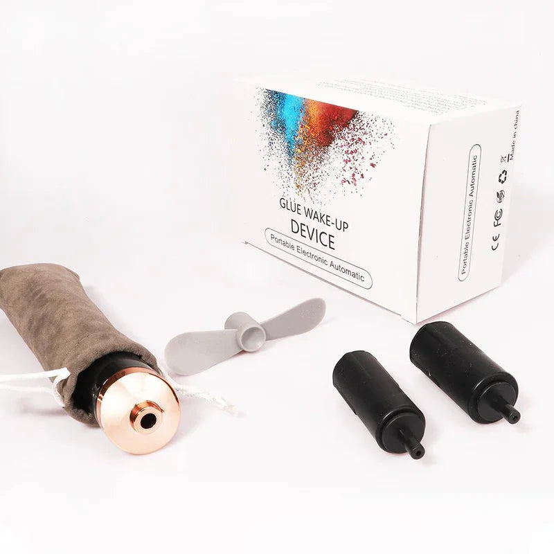 Veyes Inc Electric Lash Extension Glue Shaker Wake-up Tool Black & White Rectangular Warehouse in USA