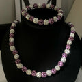 Luxury Women's Jewelry Sets New Design Fashion Crystal Beads Necklace Bracelet Non Tarnish Accessories for Weddings Gifts