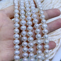 Retail Wholesale 3-12mm Natural Freshwater White 3A Pearl Loose Beads Strand 2mm Diameter Necklace Pearls Strand Colorful Color