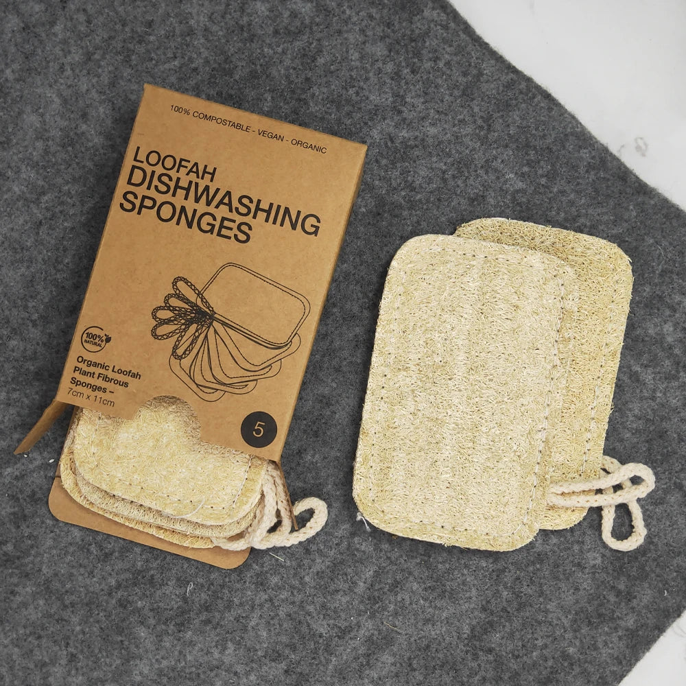 Eco Friendly Natural Luffa Sponge Dishes Clean Wash Loofah Kitchen Sponge Recycled Organic Loofash Sponge
