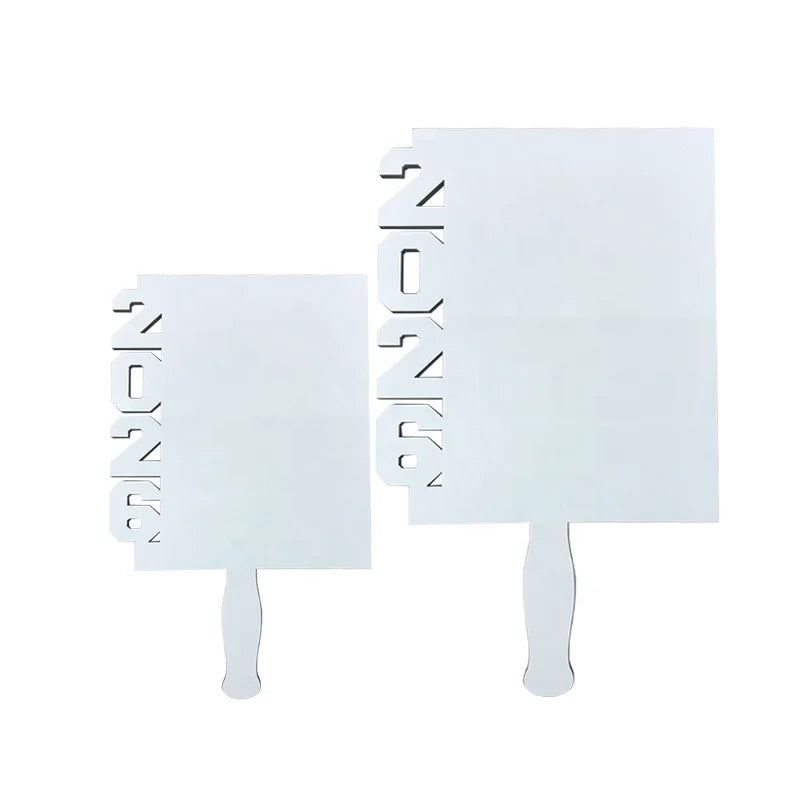 DIY Design Customized Logo 2026 Graduation Photo Frame Fans Sublimation Blank MDF 2026 Fan Paddle