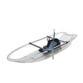 Single Transparent Kayak PC clear Canoe Boat with Paddles Balance bar Rowing Boat