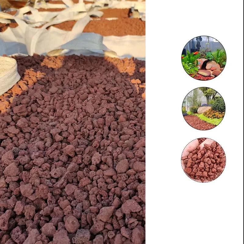 Free Sample Tumbled Black Volcanic Stone Lava Rock for Agriculture