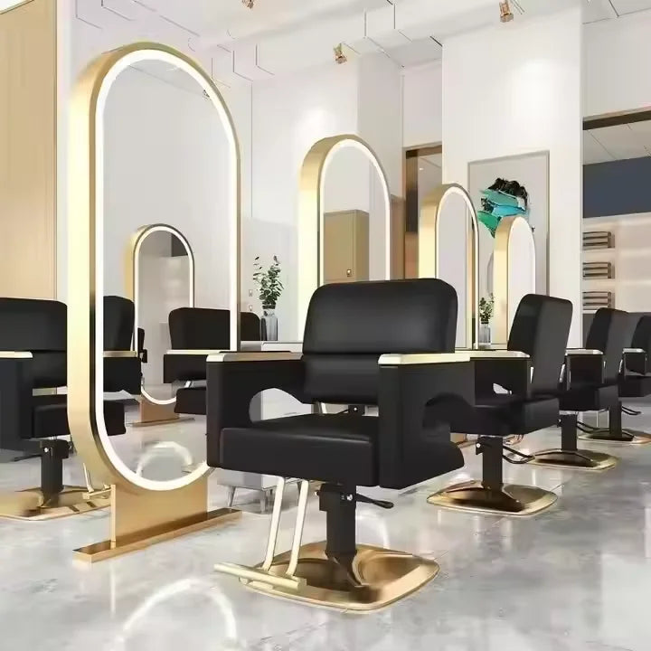 Lady Reclining Salon Chair Hairdressing Beauty Salon Equipment Wholesale Barber Chair Styling Chair for Hair Salon