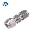 High Pressure Double Ferrule Straight Union Compression NPT 3mm 6mm 25mm Tube Fitting Industrial Stainless Steel Pipe Fitting