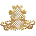 Baroque Gold Applique Embroidery Iron-on Patch Stickers Custom With Glue Sil Color Clothing Gress Heat Transfer Garment Patches
