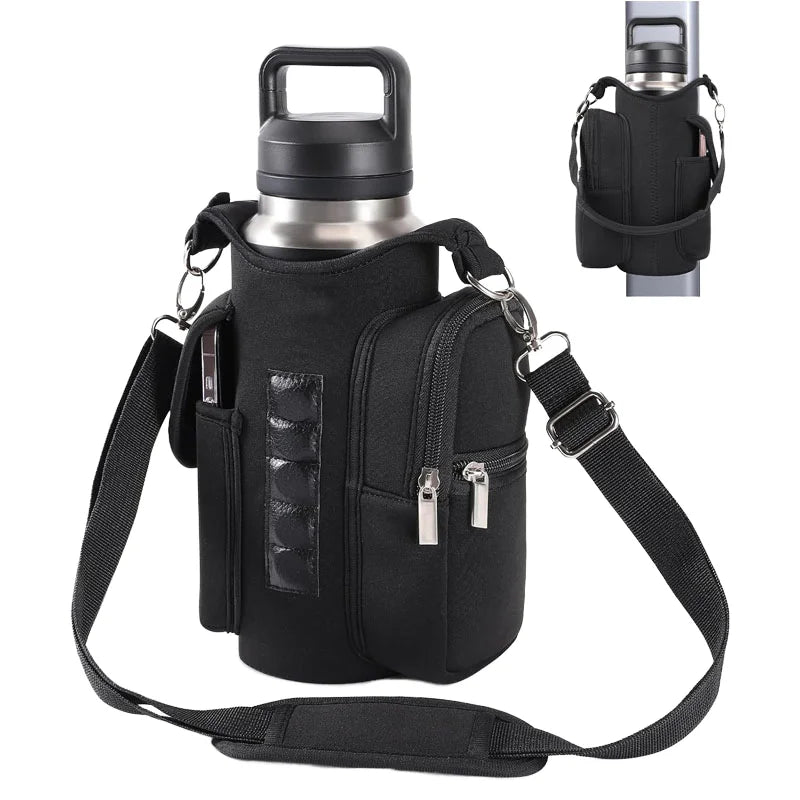 For Stanley 40oz-60oz Tumbler Holder Neoprene Sleeve Shoulder Strap Pouch Custom Sublimation Reusable 30L Food Pack Cans 20L 15L