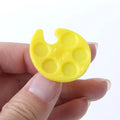 NP6 Mini Nail Art Color Palette Cute Footprint Design Finger Ring Mixing UV Gel Painting Manicure Tools