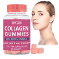 Sugar-Free 2500mg Collagen Gummies for Women & Men Biotin Sea Moss Vitamin C Zinc Supplement for Hair Skin Nails