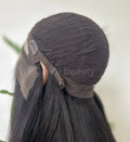 Natural Hairline Unprocessed Raw Hair Virgin Human Hair Wig Natural Color Cuticle Aligned 13X4 HD Lace Front Wig With Silk