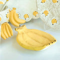 Creative Banana Tableware Set Ceramic Dinnerware Set Banana Shape Tray Soup Bowl Salad Dish Plate