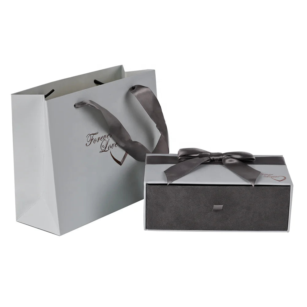 Exquisite Jewelry Gift Box Customized Drawer Style Jewelry Box Earring Paper Necklace Jewelry Packaging Box