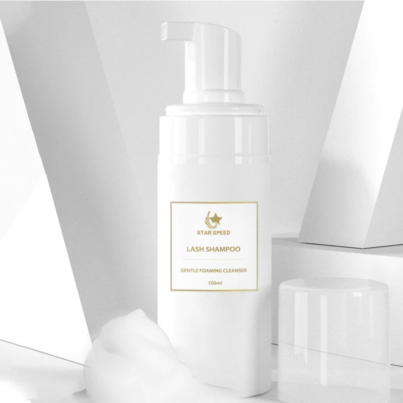 Eyelash Extension Kit Wash Cleansing Mousse Lash Shampoo Custom Eyelash Cleanser Foam  Private Label Lash Shampoo