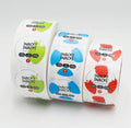 Waterproof Customize Stickers Synthetic Paper Label Spot UV Coating Logo Print 2 Inch Round Label Stickers for Food Package