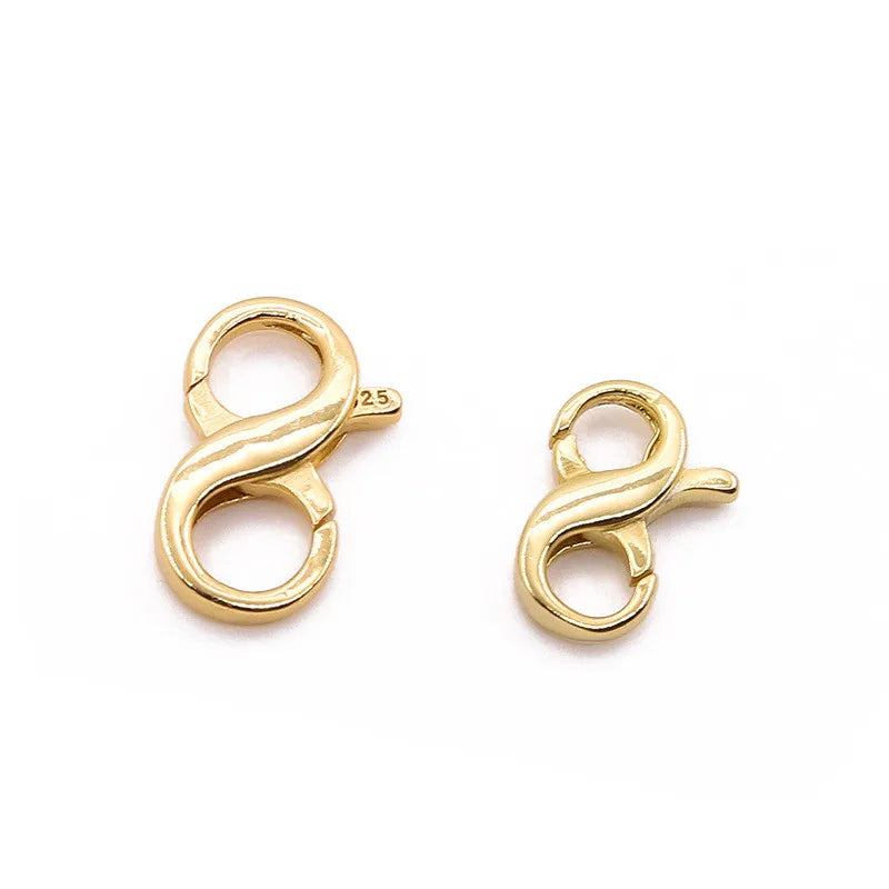 Hot Sales Sterling Silver Lobster Clasp for Necklace & Bracelet Extender Closure Claw Jewelry Finding DIY Repair Kit Supplies