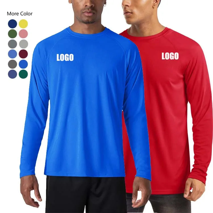 Clothing Manufacturers Custom Mens T-shirtSun Protection UPF 50+ Long Sleeve Oem T-shirt Wholesale Sports Upf 50 Shirt